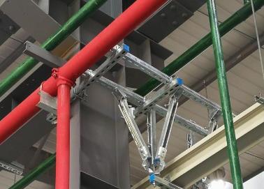 蓝田该抗震支架的整体式支吊架结构协调性好